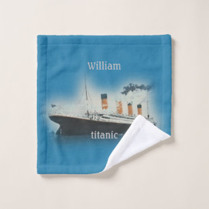 Buque Titanic Vintage con Estrella Blanca