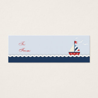 ¡Buques Ahoy! Skinny Gift Tag