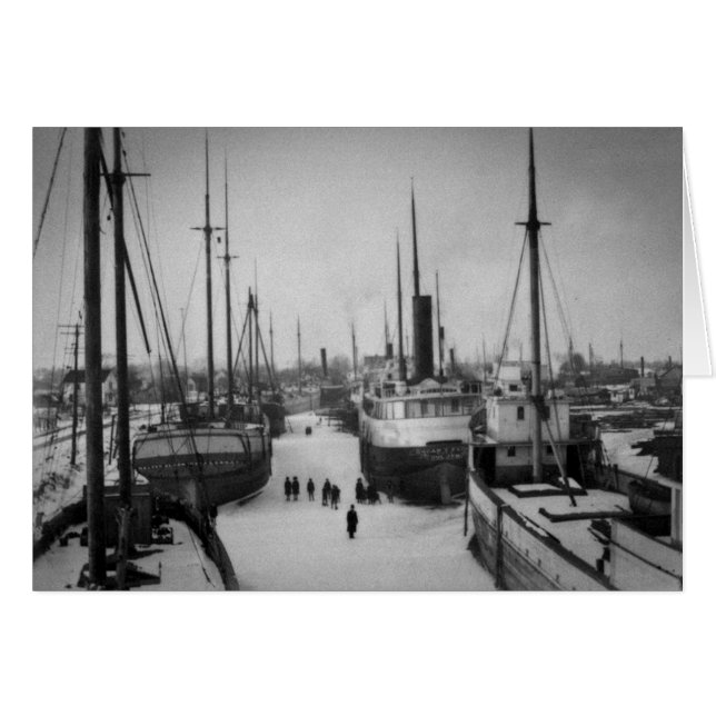 Buques en la ciudad marina del río Belle Michigan (Anverso (Horizontal))
