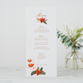 Buquet de Boho con flores de fuego Menú