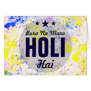 Bura Na Mano Holi Hai Holi Feliz Moderno y Color