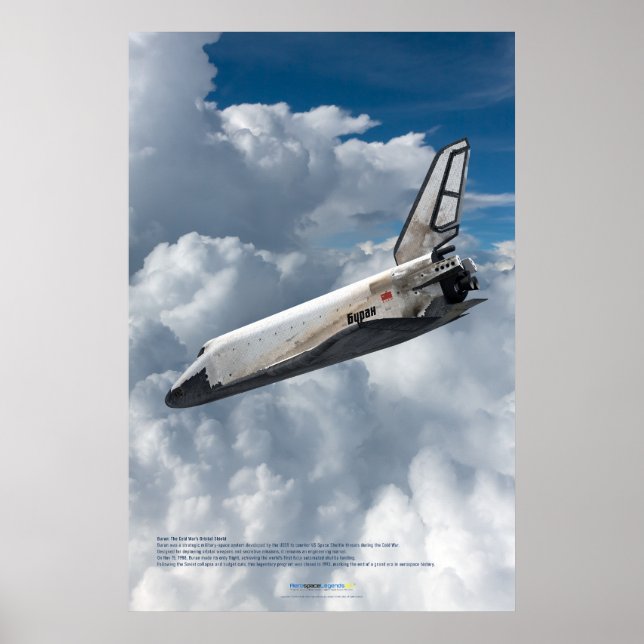 Buran: Póster de Regreso a Través de las Nubes (Frente)