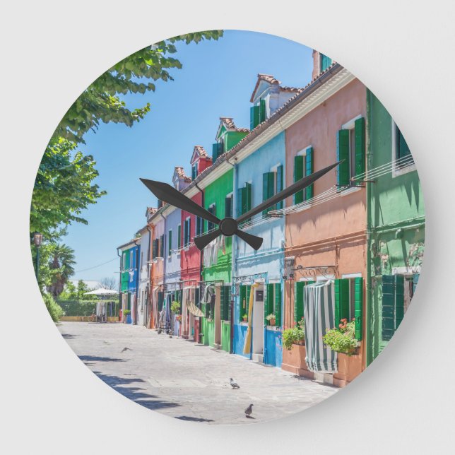 Burano contiene el reloj de pared (Anverso)