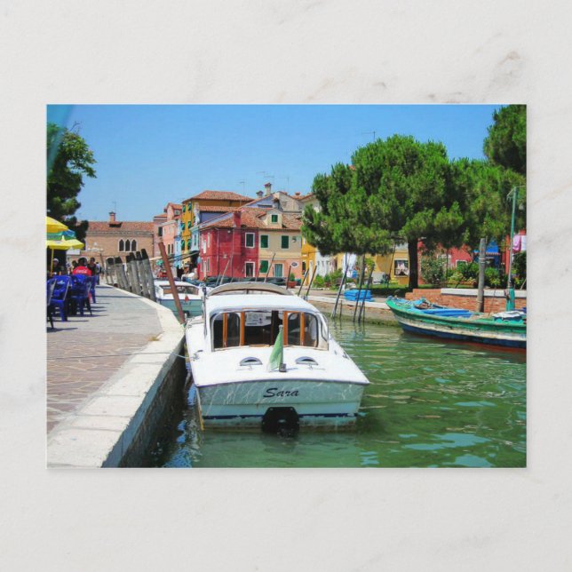 Burano, postal de Italia (Anverso)