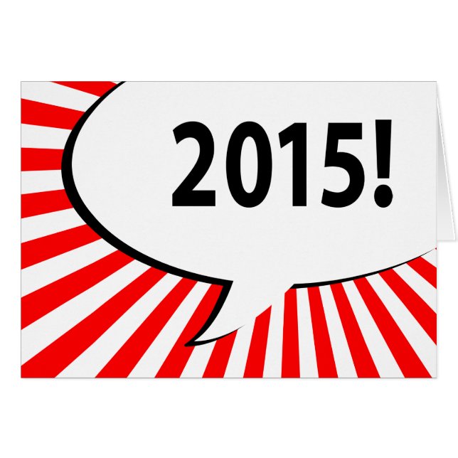 ¡Burbuja cómica de 2015! (Anverso (Horizontal))