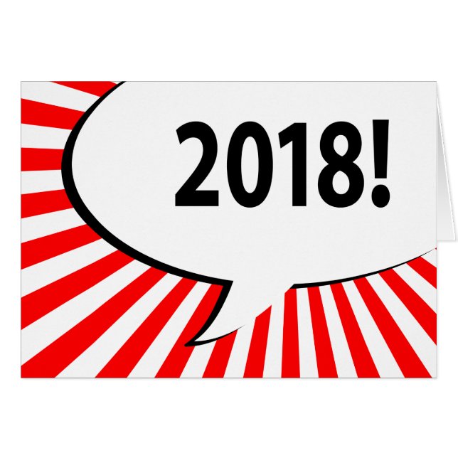 Burbuja cómica de 2018 (Anverso (Horizontal))