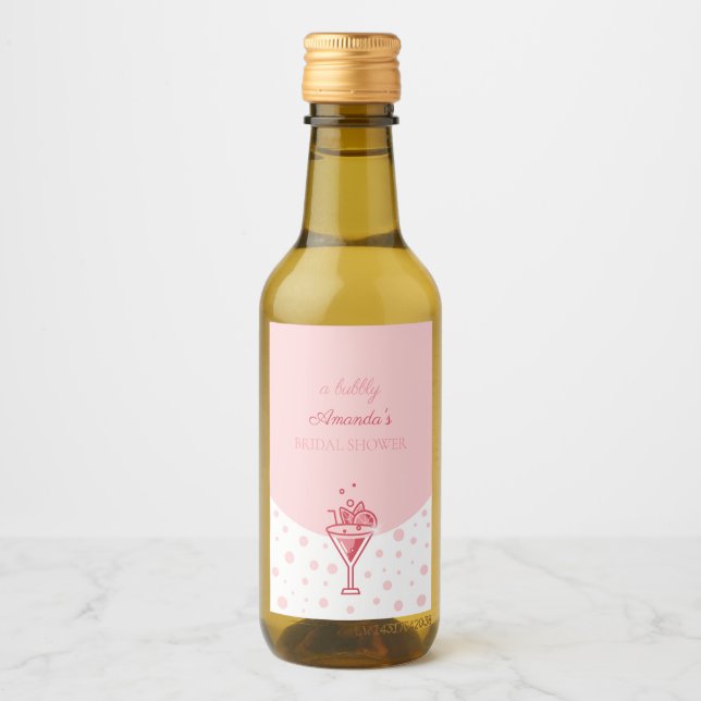 Burbuja de rosa: Bonito Elegance Fun Bridal Shower (Anverso)