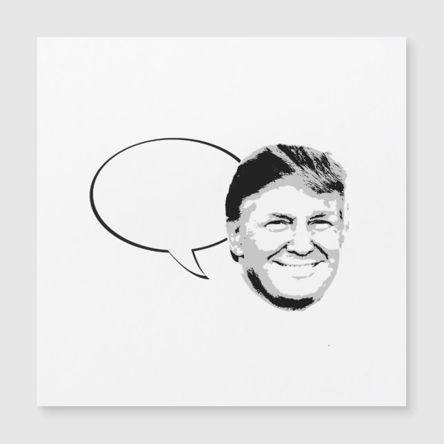 Burbuja del pensamiento de Donald Trump (Anverso)