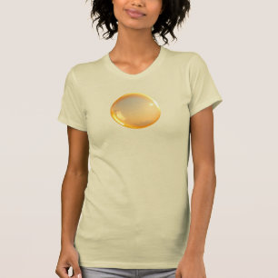 Burbuja dorada Camiseta ajustada para las mujeres