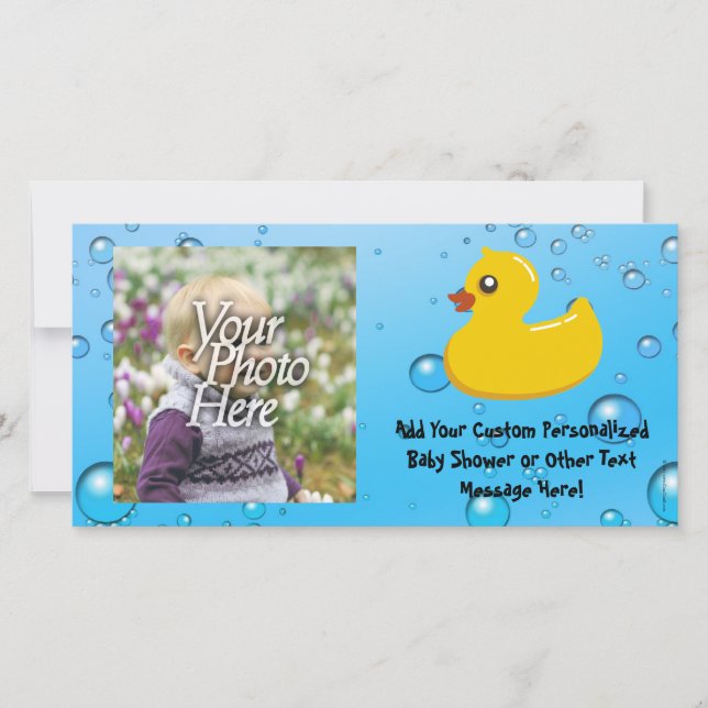 Burbujas azul/ducky de caucho (Anverso)