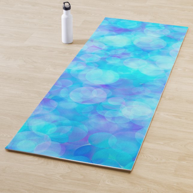 Burbujas azules Fluid Art Yoga Mat (In situ)