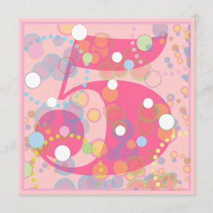 Burbujas coloridas cualquier invitación de la