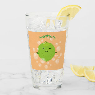 Burbujas de cal verde suave ilustracion personaliz
