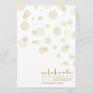 Burbujas de Champán - invitación del fiesta de