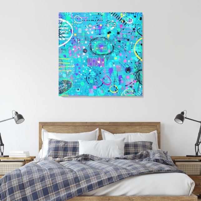 Burbujas de Océano: Arte Maximalista (Insitu(Dormitorio))
