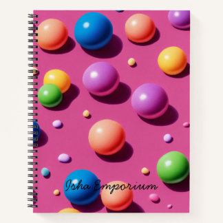 Burbujas de pensamiento de cuaderno espiral: donde