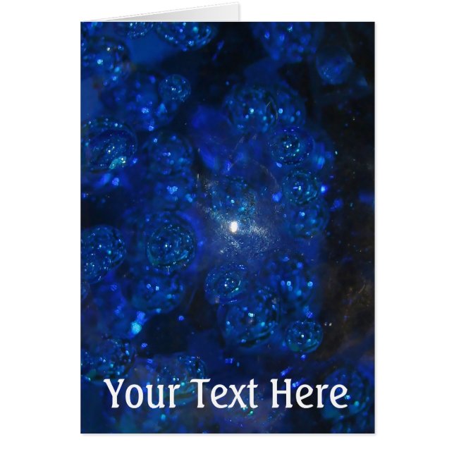 Burbujas de vidrio azul caída (Frente)