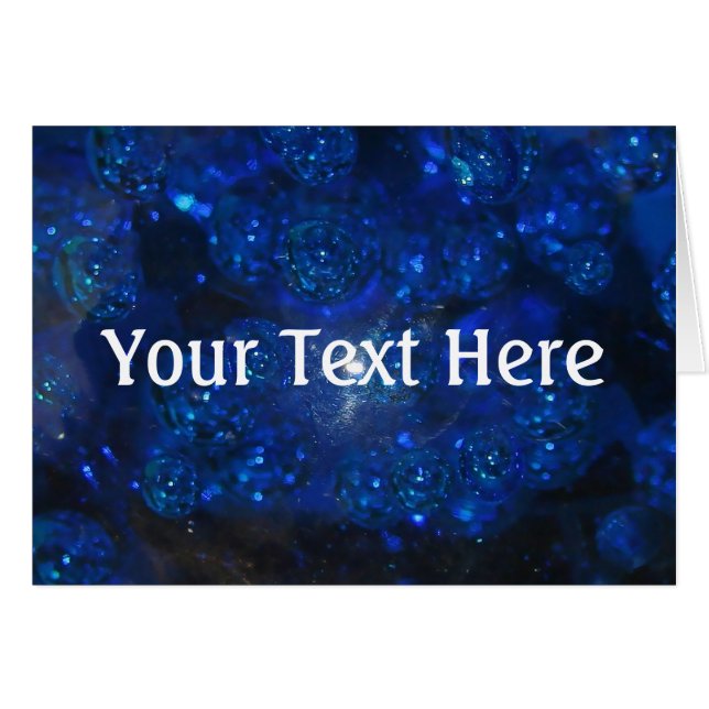 Burbujas de vidrio azul caída (Anverso (Horizontal))