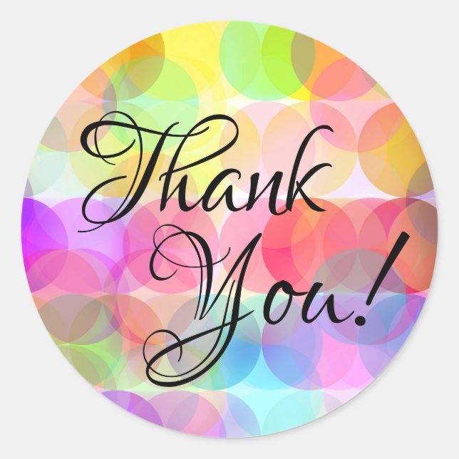 Burbujas - Gracias Pegatinas (Anverso)