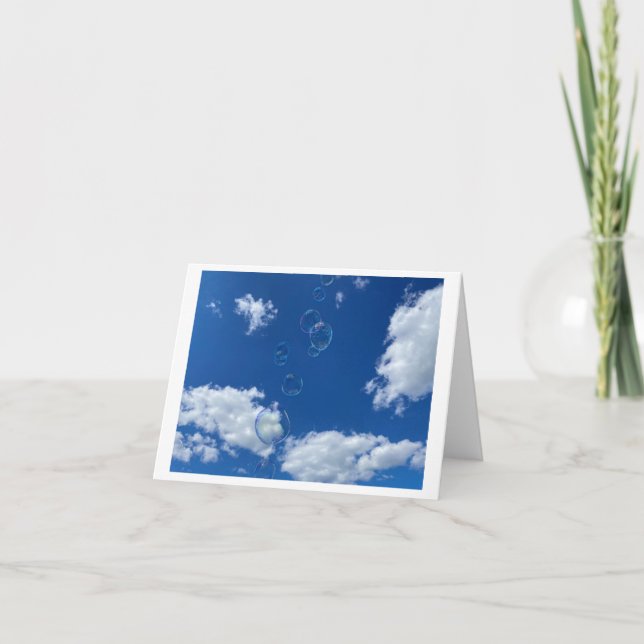 Burbujas Gracias Tarjeta (Anverso)