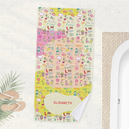 Burbujas pastel de Kawaii femenino para garabatear