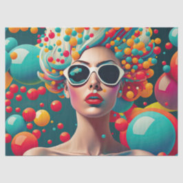 Burbujas Pop Art Decepción Papel de tejidos