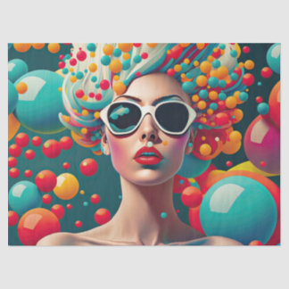 Burbujas Pop Art Decepción Papel de tejidos