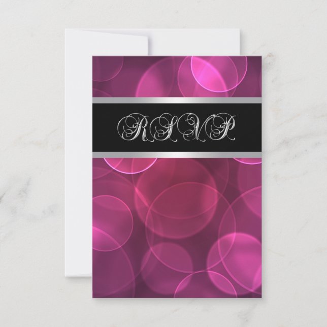 Burbujas rosa intenso RSVP (Anverso)