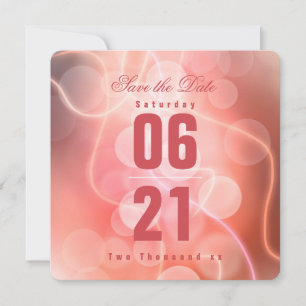 Burbujas rosas modernas Bokeh Light and Typography