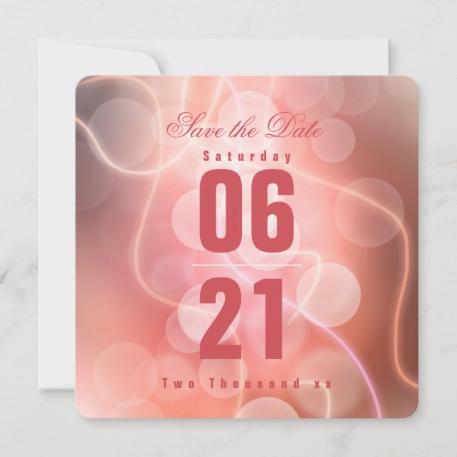 Burbujas rosas modernas Bokeh Light and Typography (Anverso)