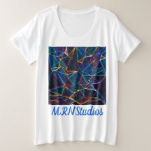 Burbujas rotas más camiseta tamaño