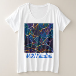 Burbujas rotas más camiseta tamaño