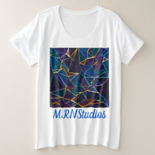 Burbujas rotas más camiseta tamaño