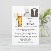 Burbujas y breves Parejas Bodas Invitación a la du
