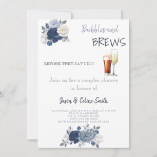 Burbujas y breves Parejas Bodas Invitación a la du
