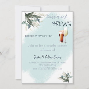 Burbujas y breves Parejas Bodas Invitación a la du