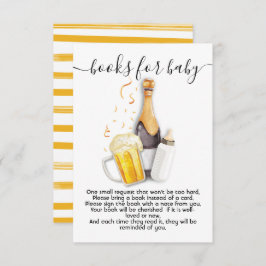 Burbujas y libros de cerveza para la tarjeta de be