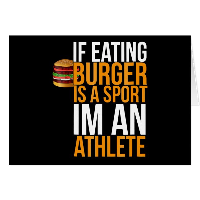 Burger Hamburger BBQ Humor Gracioso Pun Gift Idea (Anverso (Horizontal))