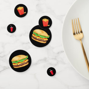 Burgers and Fries lindo fiesta confetti