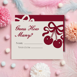 Burgundy Cherry On Top Adivinan Cuántas Tarjetas D