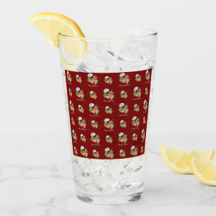 Burgundy Chili Merry Christmas Design Pattern