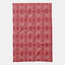 Burgundy Maroon Pattern Faux Batik Kitchen Toallas