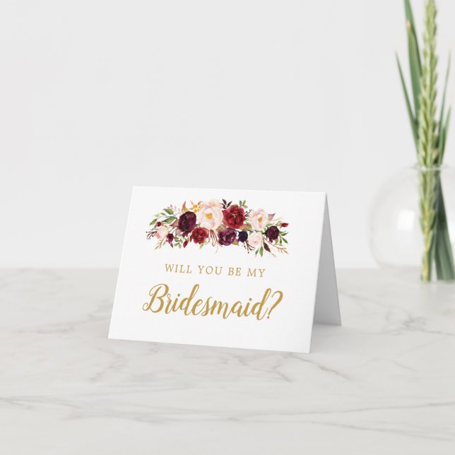 Burgundy Marsala será mi tarjeta de novia (Anverso)