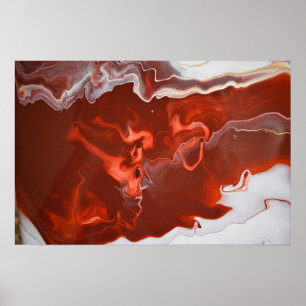 Burgundy Rust Oscuro Mármol Rojo Resumen de arte a