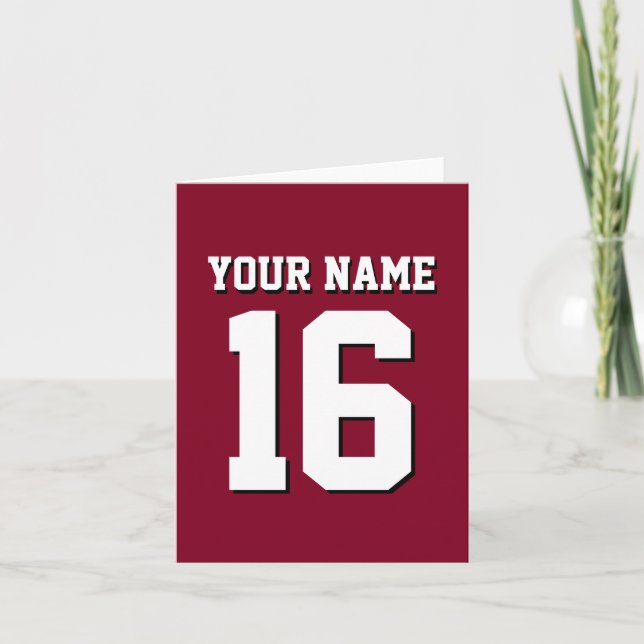Burgundy Sporty Team Jersey (Anverso)