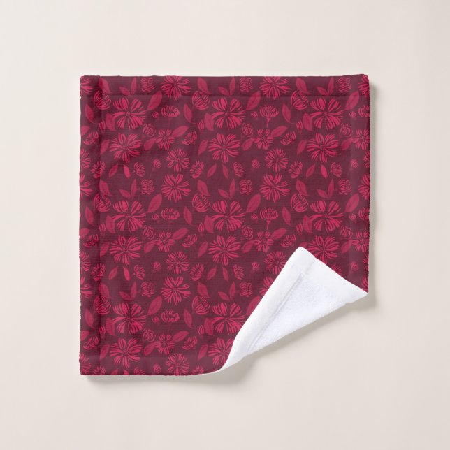 Burgundy Vintage Floral (Toallita)
