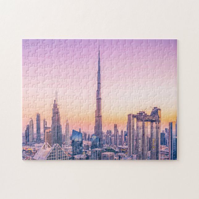 Burj Khalifa Sunset Jigsaw Puzzle (Horizontal)