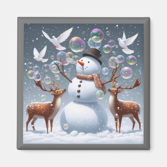 Burla el imán Snowman (Frente)