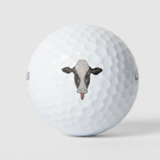 Burlándose de las bolas de golf Cow Face