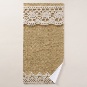 Burlap con encaje